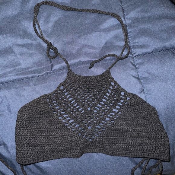 💖5/$40 boho crochet crop top size XS - Picture 4 of 4